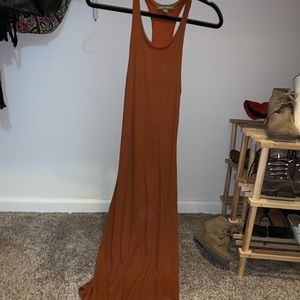 Don’t ask why burnt orange body con tank Dress